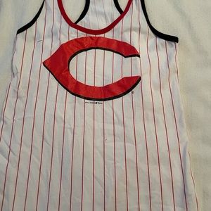 Ladies' size small razorback tank top.